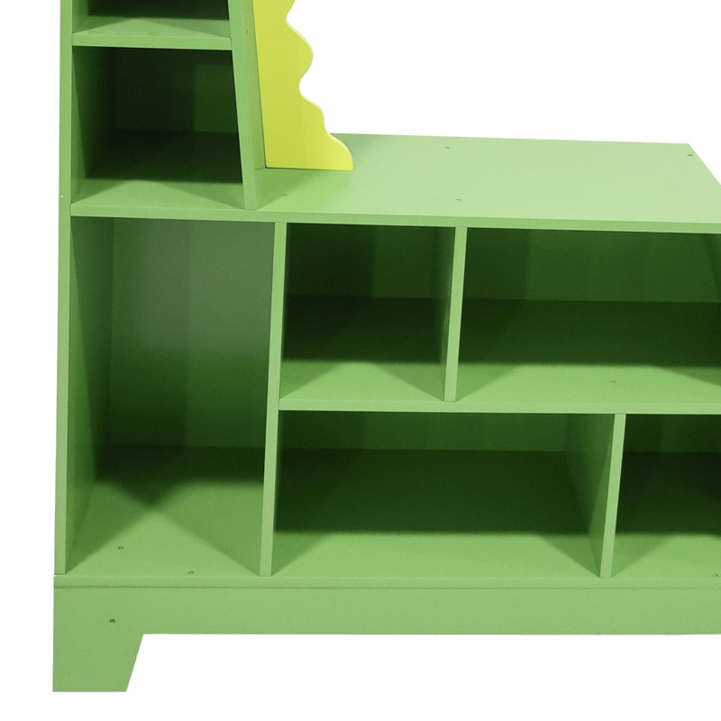Teamson Kids Dinosaur Bookcase / Toy Organizer