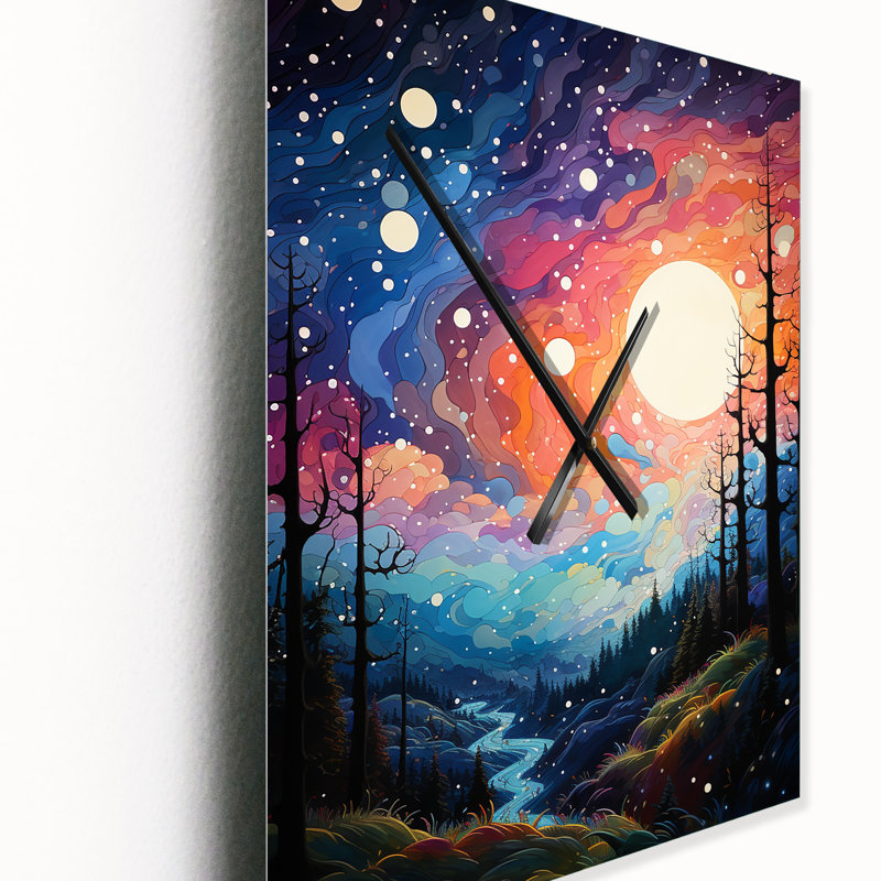 Horloge murale Jazzlyne - Asteroids, Grand