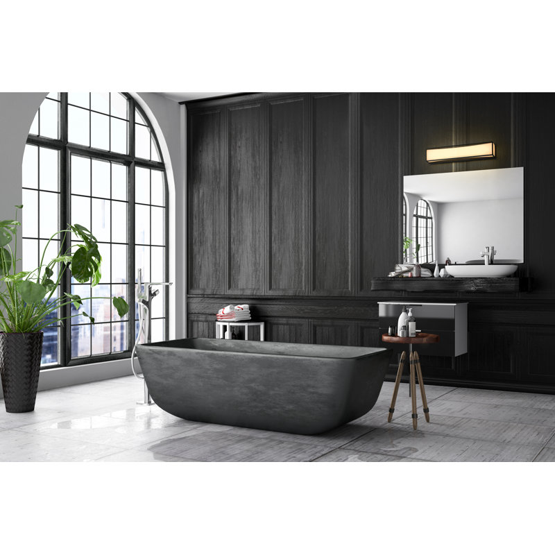Éclairage pour salle de bain 2 lumières DEL à intensité variable Taio, Noir mat