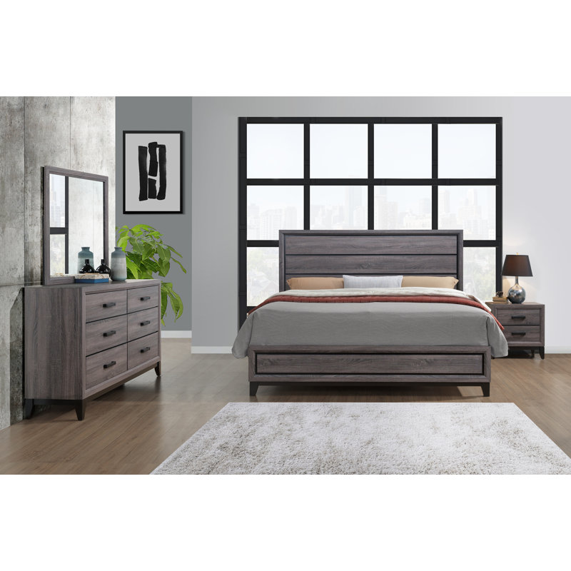 Ensemble de chambre à coucher 5 pièces MIRAGE, Double, Blanc