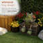 Statue de jardin grenouille avec fleur 20 "H