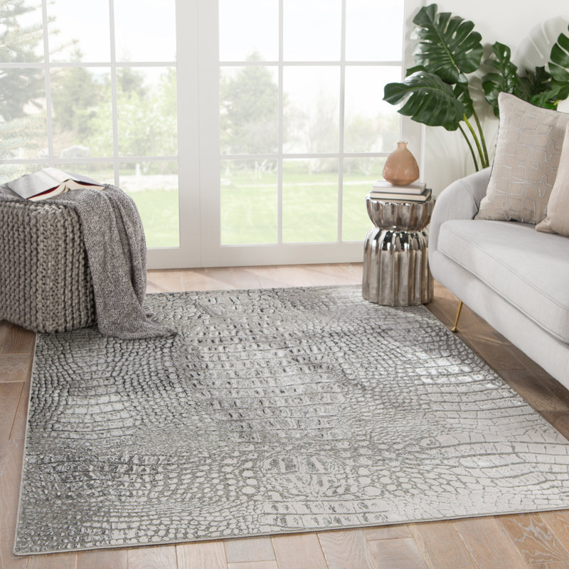 Tapis gris / noir Joshuah, Tapis de couloir 2 pi 2 po x 8 pi
