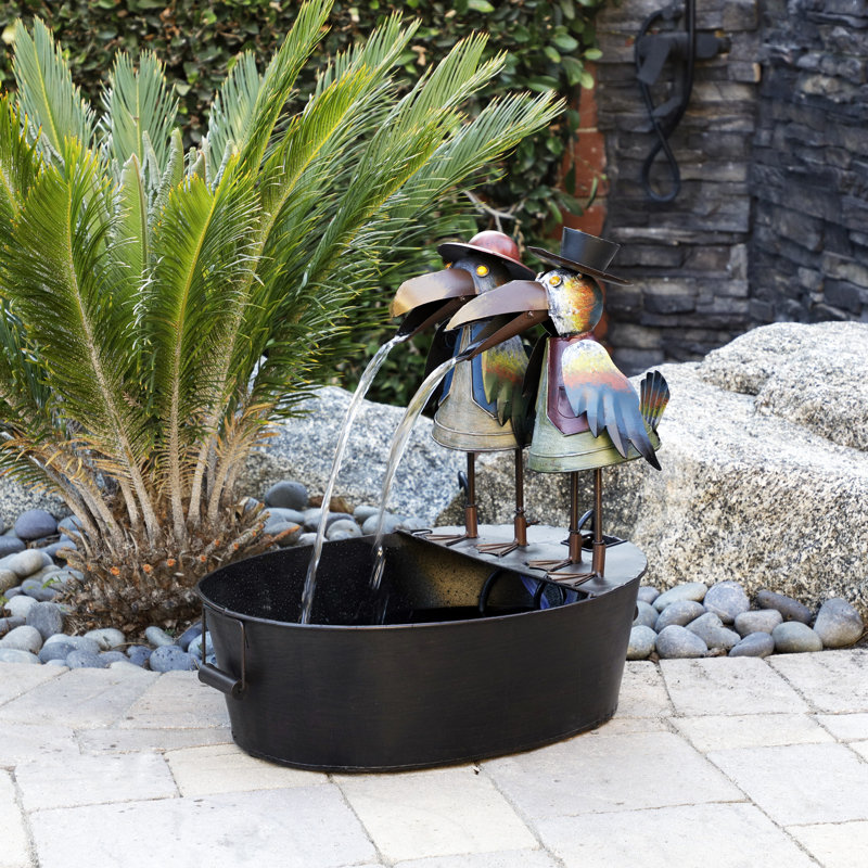 Outdoor Metal Floor Fountain