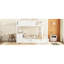 Lit simple superposé simple avec bureau de rangement blanc - Améliorez l'espace dans la chambre à coucher et créez une famille relaxante