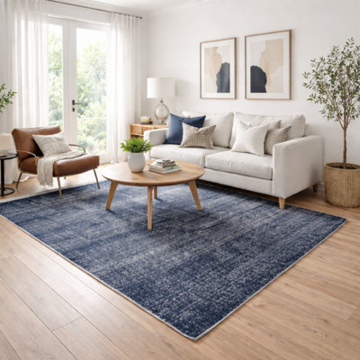 Area Rug | Charcoal Wool & Bamboo Silk Handloom Rug | 7mm