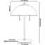 Lampe de table moderne en dôme avec base en marbre, interrupteur à chaîne et ampoule DEL incluse pour la table de chevet ou le bureau du salon