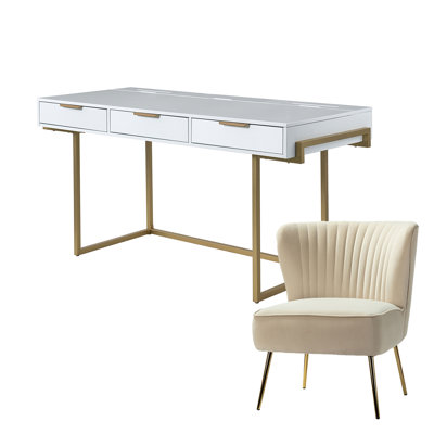 Euclid Modern 2-Piece Desk Office Chair Set