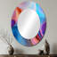 Miroir mural transitionnel bleu et rose III-1993838936