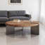 Light luxury walnut-coloured coffee table