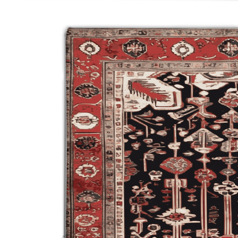 Tapis turc intérieur et extérieur brun, Rectangulaire 2 pi x 3 pi