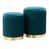 Peacock Teal Striped selected