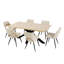 Metal Base Dining Table