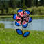 Fleur patriotique 12 "avec feuilles