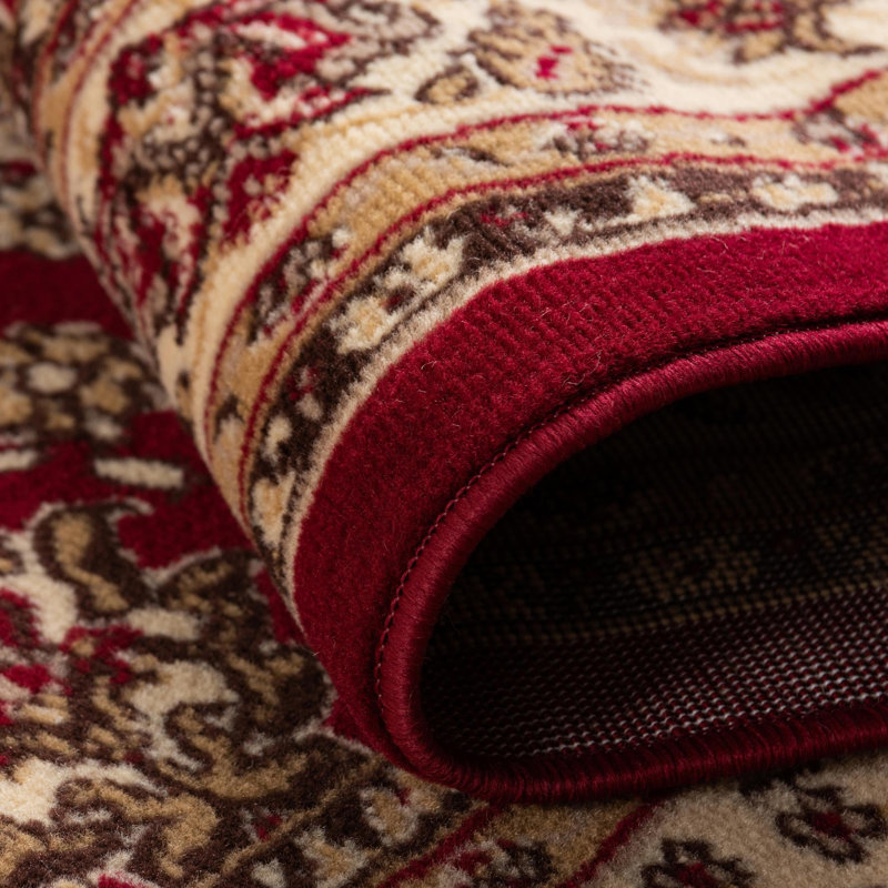Bhatari Indoor Rug, Round 3'3", Burgundy