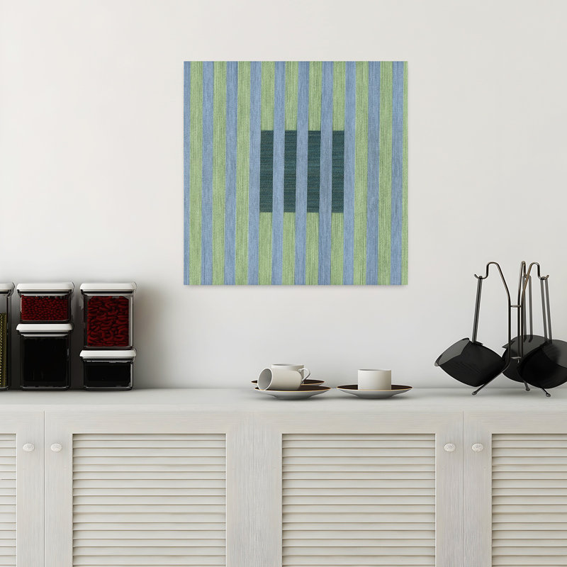 Art contemporain abstrait géométrique, H 18 po x l 18 po