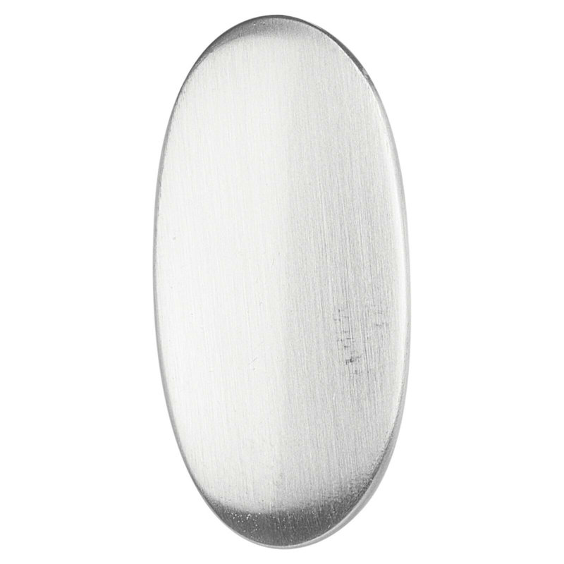 Plastic, Wood And Metal Handles & Knobs Metal Manhantan Silver Knob X2