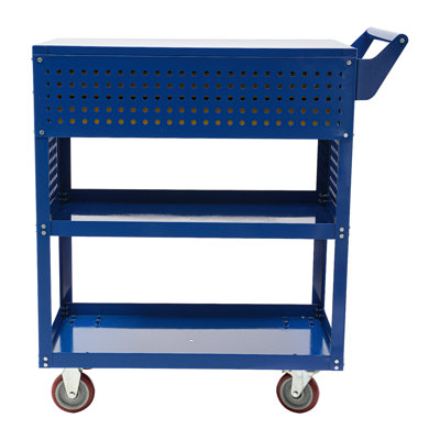 Rolling Tool Cart, Heavy-Duty Utility Service Cart with Locking Wheels