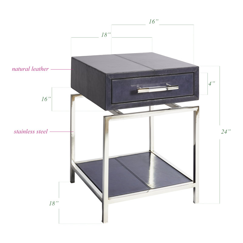 Valez End Table with Storage