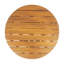 Table basse d'extérieur en bois d'acacia pour le patio, table basse ronde pour la cour arrière, pelouse, balcon, finition teck-125534646