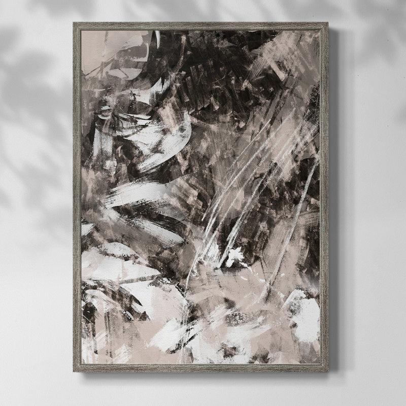 «Blush Blackboard II», reproduction encadrée - bois massif, H 15 po x l 12 po