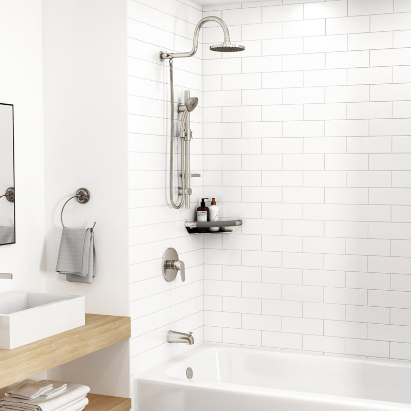 Tub Spout with Diverter Universal Connection, Brushed Nickel
