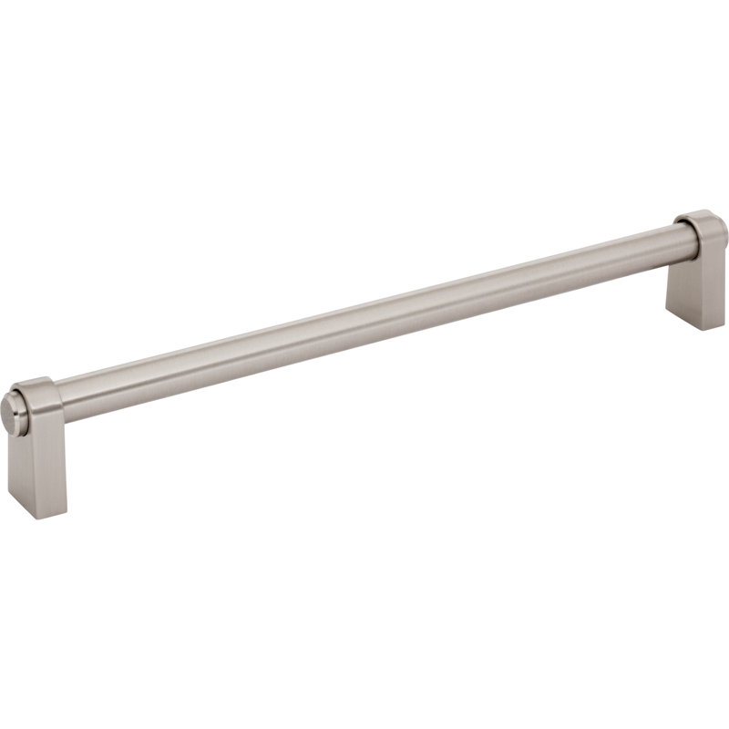 Lawrence Bar Pull, Brushed Satin Nickel, 8 13/16" Center To Center