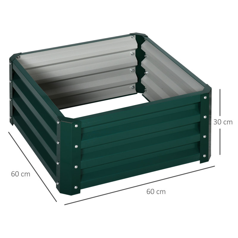 Brinn Metal Planter Box, Green