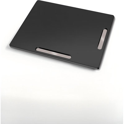 Plateau coulissant pour appareils de cuisine 360 °, plateau coulissant en bambou avec cafetière coulissante et rouleaux universels (noir)