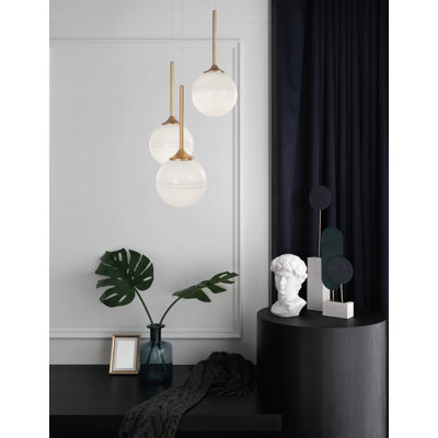 3 - Light Gold Cluster Pendant