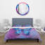 Ensemble de housse de couette Modern Blue Butterfly I - polyester microfibre-66393545