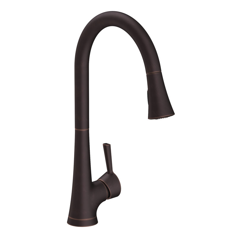 Vespera Single Handle Pull Down Kitchen Faucet, Venetian Bronze