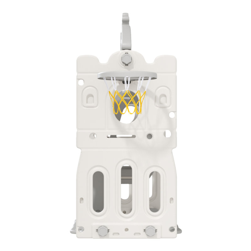 Sibbi Zoomie Kids Plastic Swing Set with 1 Swing(s), White