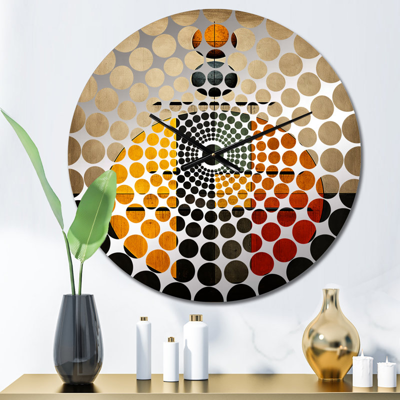 Gerrilynn - Horloge murale géométrique abstraite, Petit