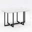 Ensemble de table à manger moderne 7 pièces, table de salle à manger rectangulaire avec 6 chaises pour la salle à manger, cuisine