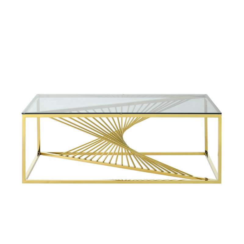 Glass Top End Table with Storage