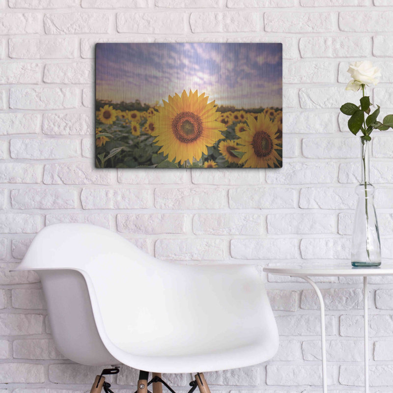 Luxe «Sunflower Sunset» par Donnie Quille «Sunflower Sunset» par Donnie Quillen, H 16 po x l 24 po