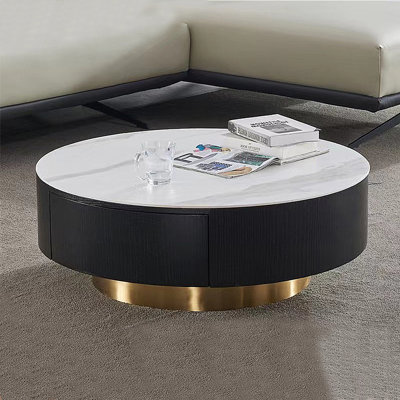 Modern Minimalist Rock Slab Coffee Table