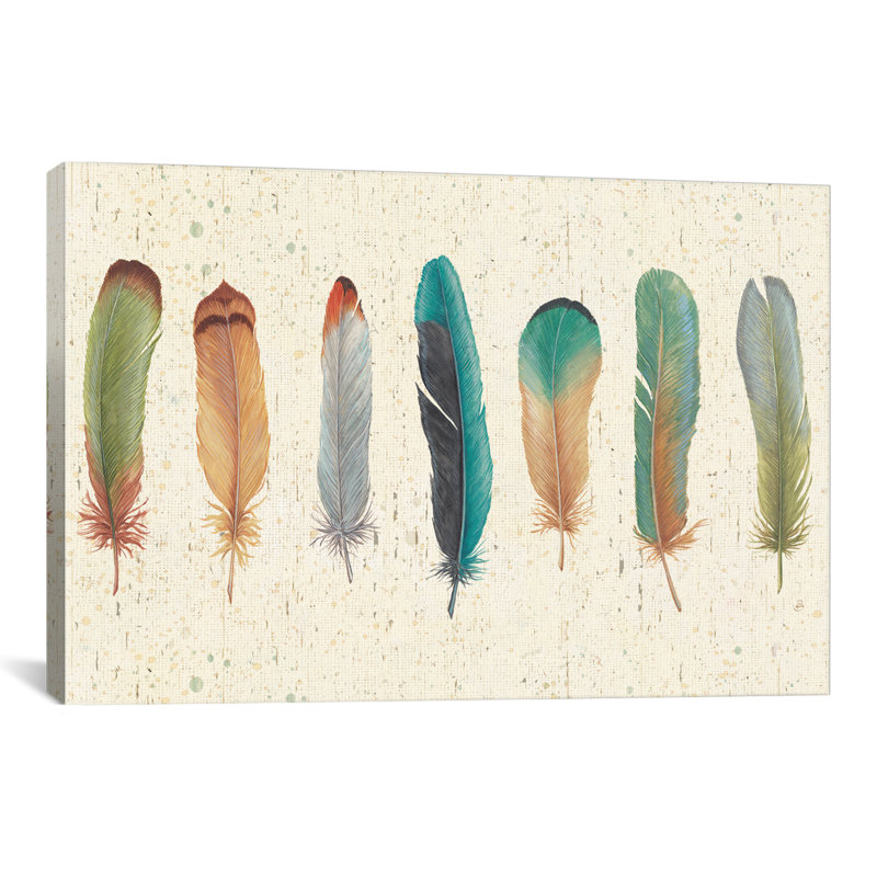 « Feather Tales VII », impression, H 40 po x l 60 po x 1,5 po, Toile