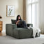 Fauteuil en velours côtelé sans assemblage