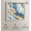 «Golden Cloud Marble Shadowbox», art abstrait bleu par Art Remedy-115129207-115129205