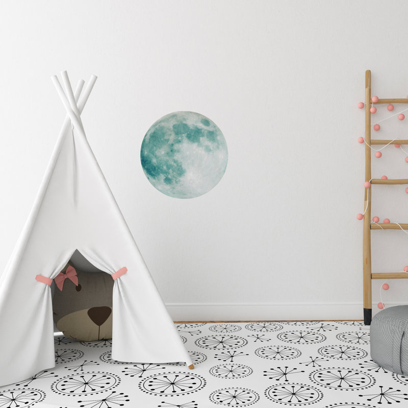 Adhésif décoratif lune phosphorescente