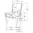 Hansedt Dining Chair Upholstered Seat Walnut