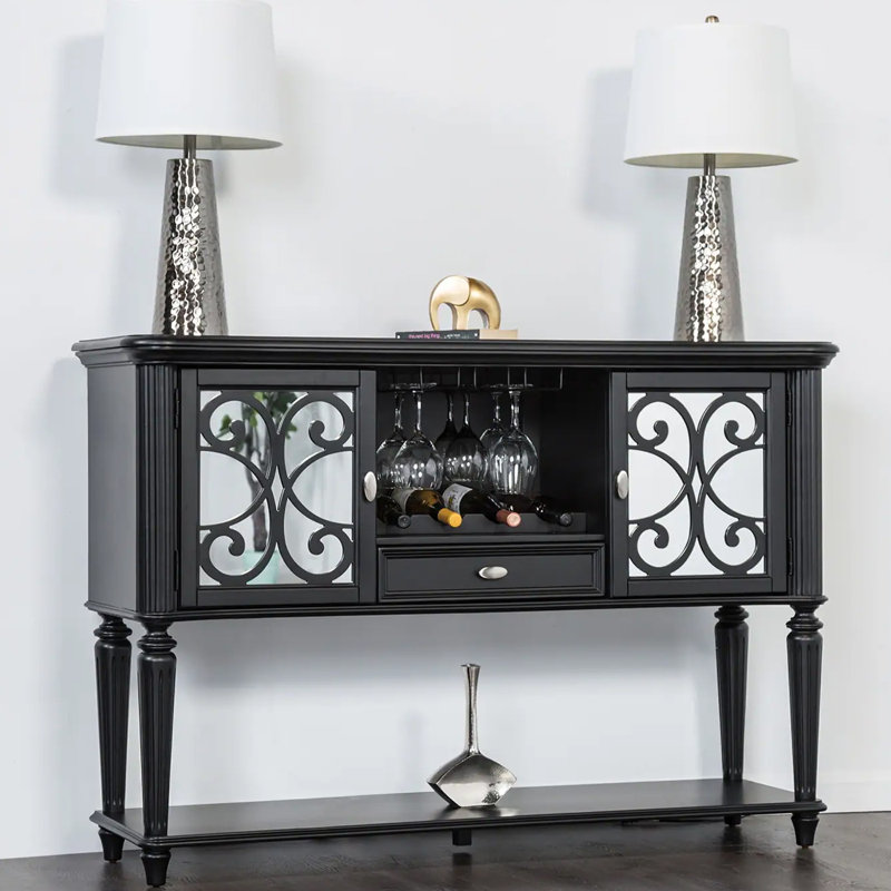 Desserte Glam 60,4 ", noir, Black