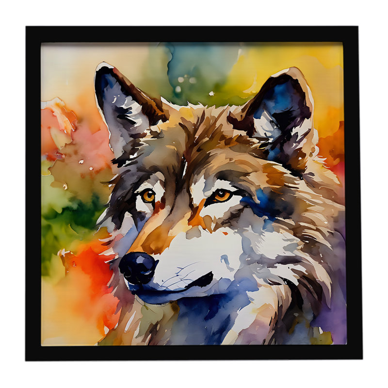 Wolves Wolf  Framed Metal Print