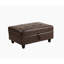 Canapé modulaire en cuir 3 pièces Kertu