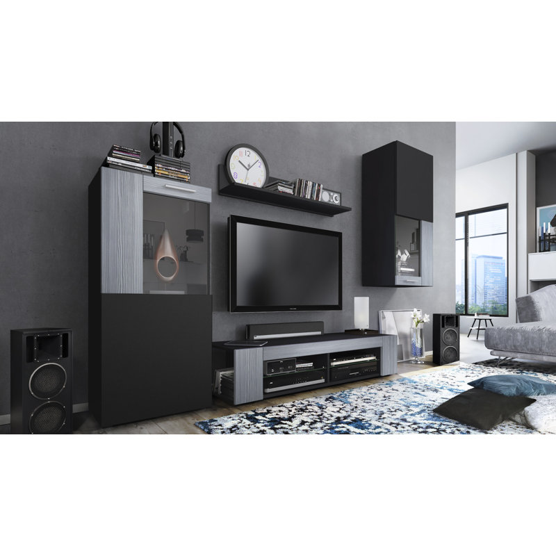 Killion Entertainment Unit, Avola anthracite/Black (matt)