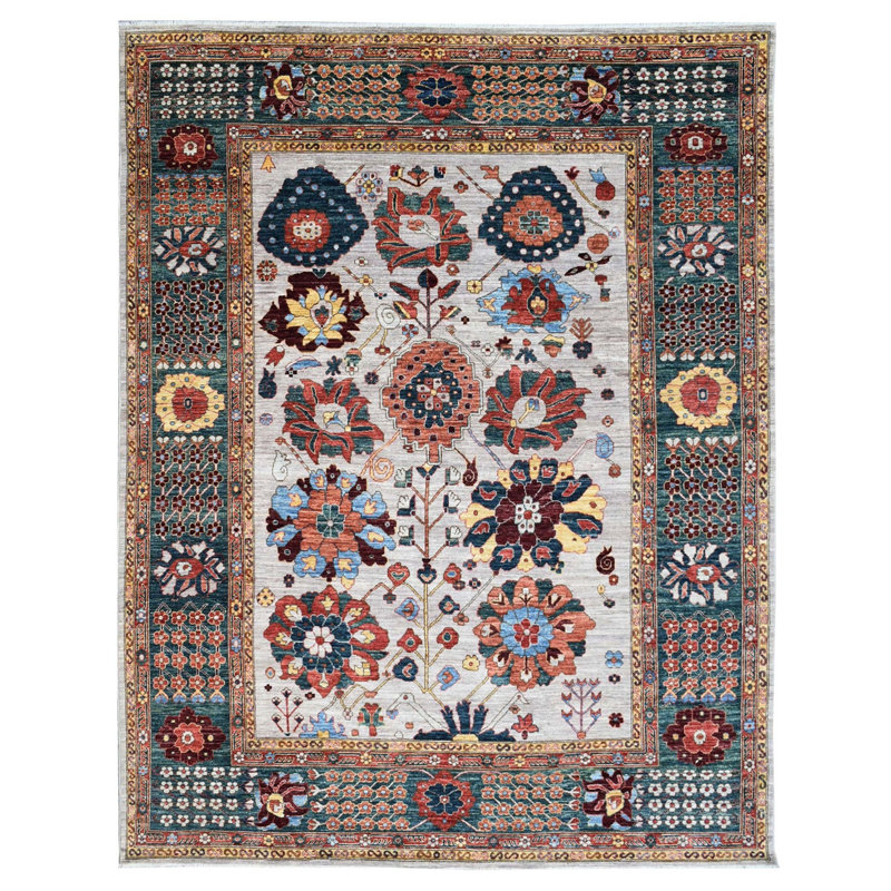 Tapis gris nouvel âge New Turkmen