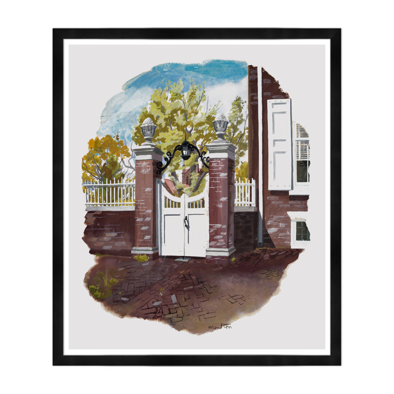 Moulton Collection " Front Gate ", Black Framed
