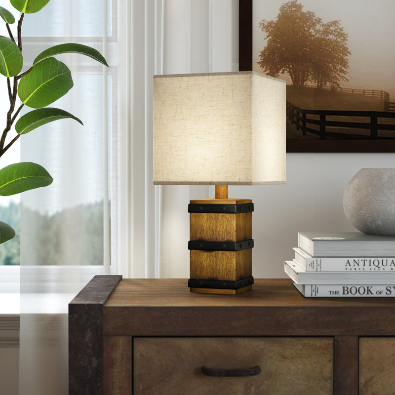 Hyeres Resin Table Lamp, Borden Wood