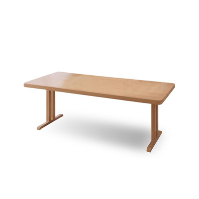 Brown Rectangular Solid Wood desk